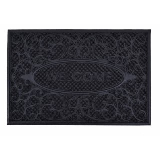 ΠΟΔΟΜΑΚΤΡΟ ΚΑΟΥΤΣΟΥΚ ΜΕ PINS ΜΑΥΡΟ WELCOME 40x60εκ.ANKOR