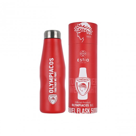 ESTIA ΘΕΡΜΟΣ TRAVEL FLASK OLYMPIAKOS BC EDITION 500ml