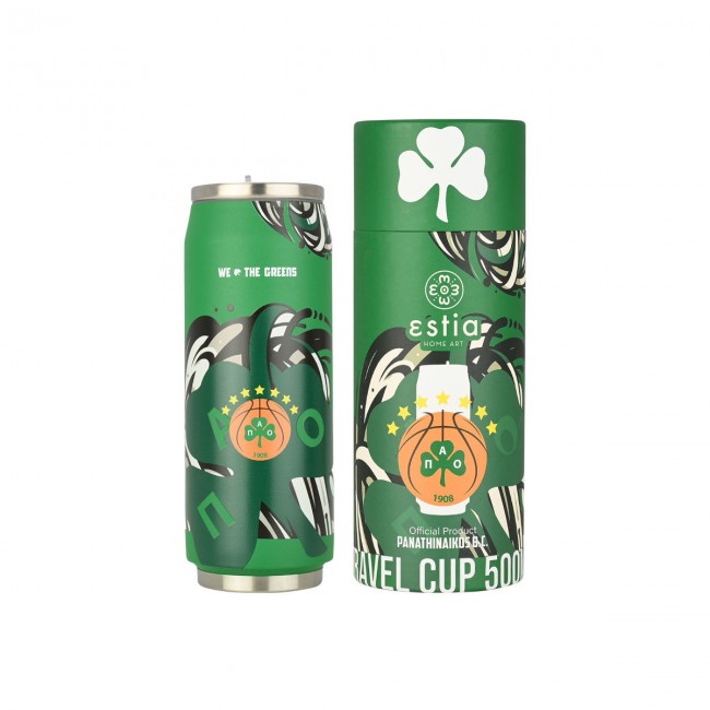 ESTIA ΘΕΡΜΟΣ TRAVEL CUP PANATHINAIKOS BC EDITION WE THE GREENS 500ml