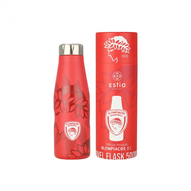 ESTIA ΘΕΡΜΟΣ TRAVEL FLASK OLYMPIACOS BC EDITION 500ml