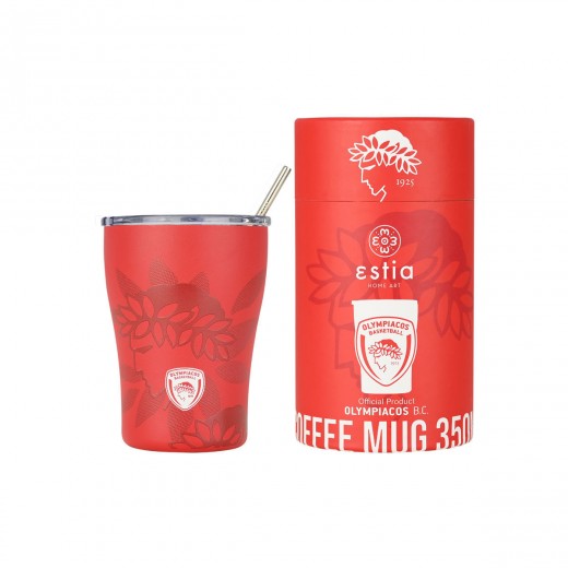 ESTIA ΘΕΡΜΟΣ COFFEE MUG OLYMPIACOS BC EDITION 350ml