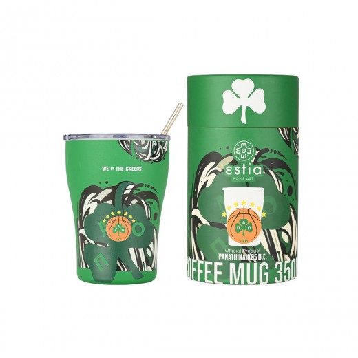 ESTIA ΘΕΡΜΟΣ COFFEE MUG PANATHINAIKOS BC EDITION WE THE GREENS 350ml