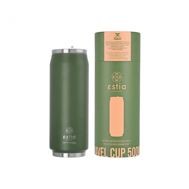 ESTIA ΘΕΡΜΟΣ TRAVEL CUP SAVE THE AEGEAN 500ml FOREST SPIRIT