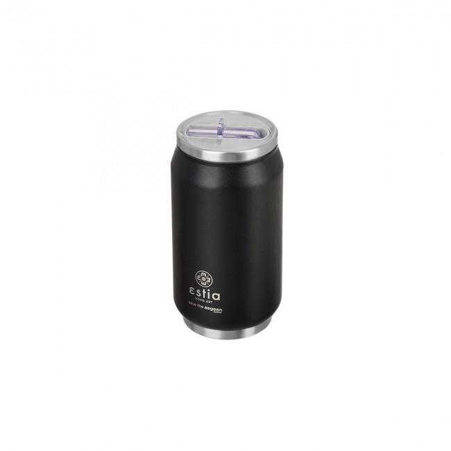 ESTIA ΘΕΡΜΟΣ TRAVEL CUP SAVE THE AEGEAN 300ml MIDNIGHT BLACK