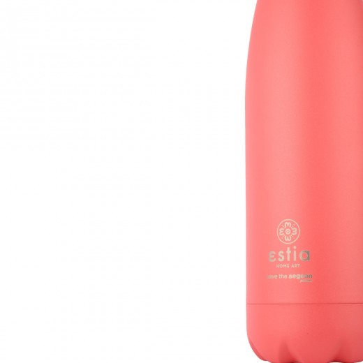 ESTIA ΘΕΡΜΟΣ FLASK LITE SAVE THE AEGEAN 500ml FUSION CORAL