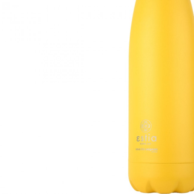 ESTIA ΘΕΡΜΟΣ FLASK LITE SAVE THE AEGEAN 500ml PINEAPPLE YELLOW