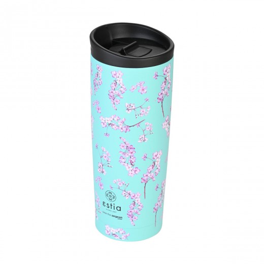 ESTIA ΘΕΡΜΟΣ TRAVEL MUG SAVE THE AEGEAN 500ml BLOSSOM GREEN