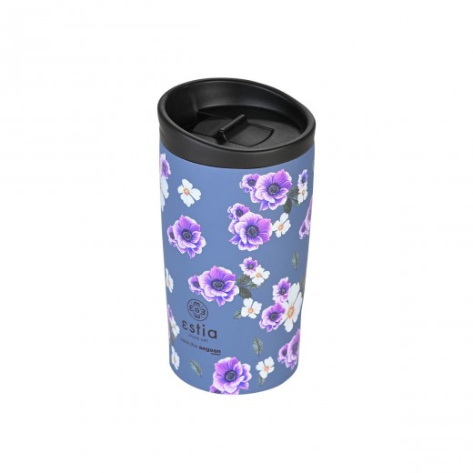 ESTIA ΘΕΡΜΟΣ TRAVEL MUG SAVE THE AEGEAN 350ml GARDEN BLUE