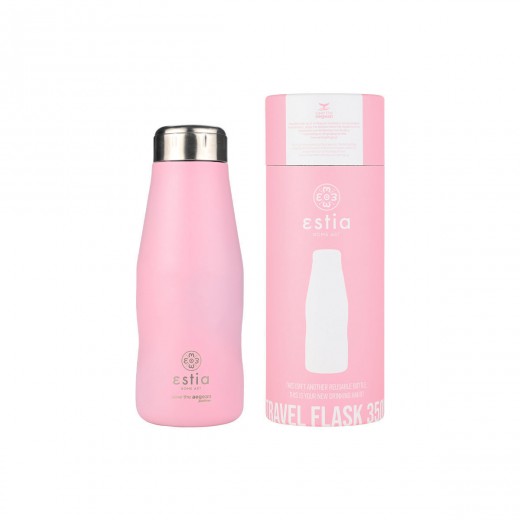 ESTIA ΘΕΡΜΟΣ TRAVEL FLASK SAVE THE AEGEAN 350ml BLOSSOM ROSE