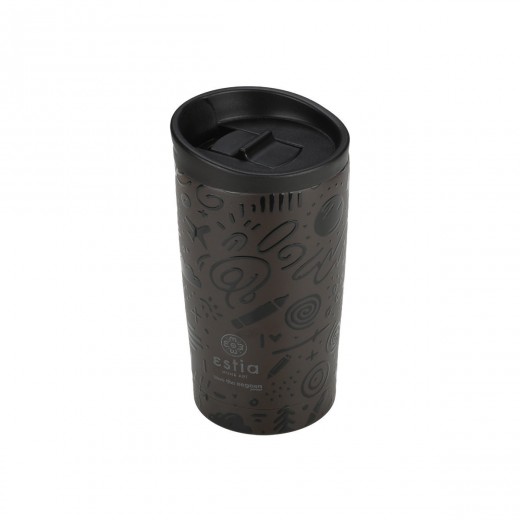 ESTIA ΘΕΡΜΟΣ TRAVEL MUG SAVE THE AEGEAN 350ml NOIR ECHO