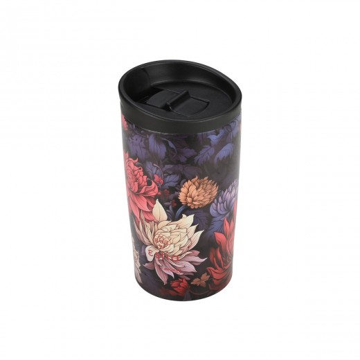 ESTIA ΘΕΡΜΟΣ TRAVEL MUG SAVE THE AEGEAN 350ml MIDNIGHT BLOSSOM