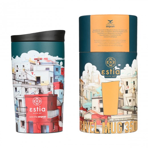 ESTIA ΘΕΡΜΟΣ TRAVEL MUG SAVE THE AEGEAN 350ml URBAN MYTHOS