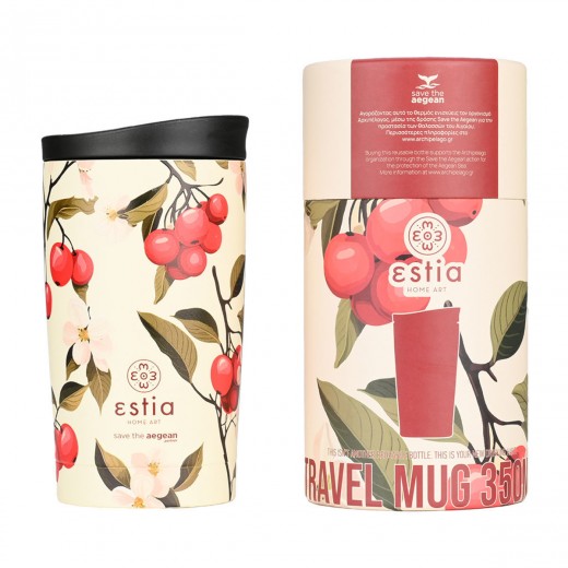 ESTIA ΘΕΡΜΟΣ TRAVEL MUG SAVE THE AEGEAN 350ml SAKURA WHISPER