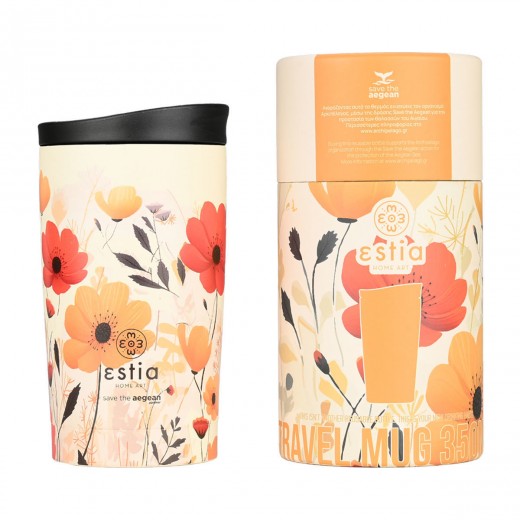 ESTIA ΘΕΡΜΟΣ TRAVEL MUG SAVE THE AEGEAN 350ml SUMMER REVERIE