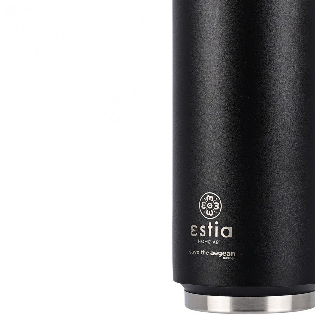 ESTIA ΘΕΡΜΟΣ TRAVEL CUP SAVE THE AEGEAN 500ml MIDNIGHT BLACK