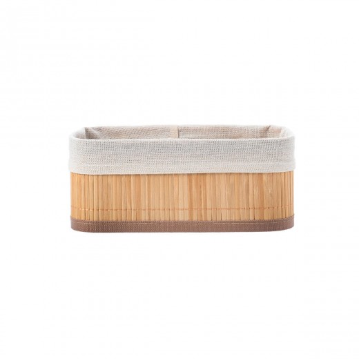 ESTIA ΚΑΛΑΘΙ ΟΡΓΑΝΩΣΗΣ BAMBOO ESSENTIALS 24.5x10cm ME ΕΠΕΝΔΥΣΗ