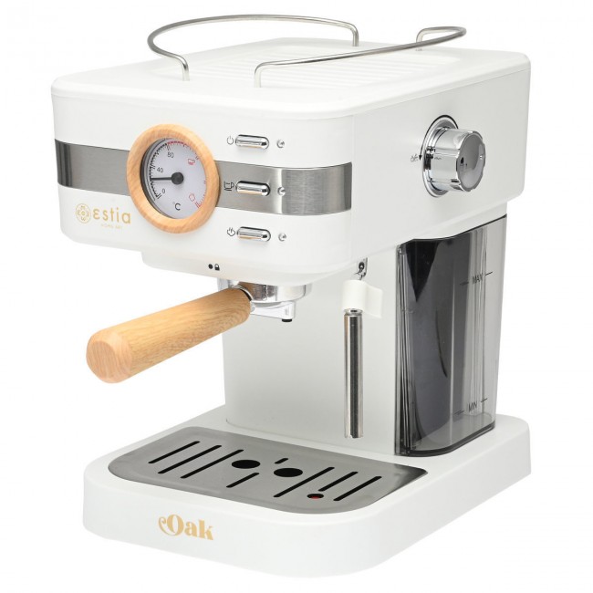 ESTIA ΜΗΧΑΝΗ ESPRESSO OAK 950w 15 bar 1.2lt ΛΕΥΚΗ