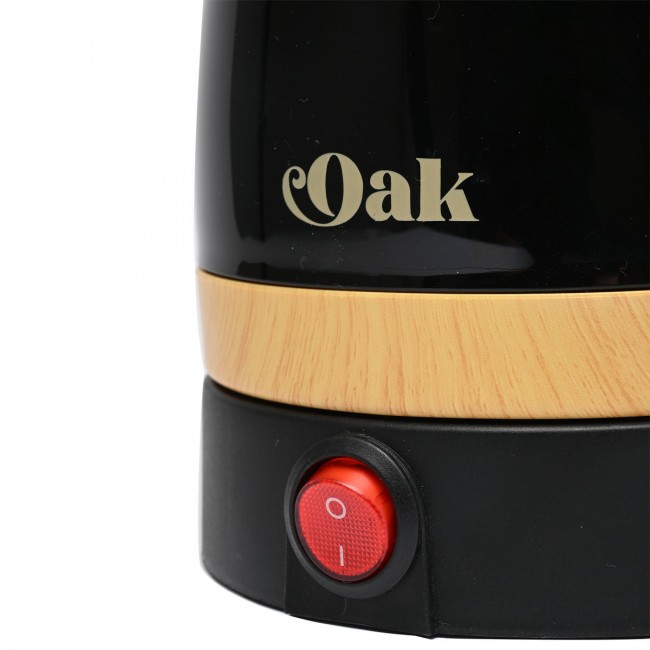 ESTIA ΗΛΕΚΤΡΙΚΟ ΜΠΡΙΚΙ OAK 800w ΜΕ ΑΠΟΣΠΩΜΕΝΗ ΒΑΣΗ 360° ΜΑΥΡΟ