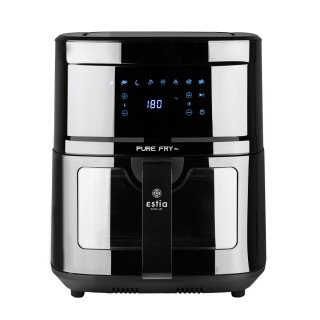 ESTIA ΦΡΙΤΕΖΑ ΑΕΡΟΣ PURE FRY XL 1700w 9.1lt ME ΨΗΦΙΑΚΗ ΟΘΟΝΗ &amp; 8 ΠΡΟΓΡΑΜΜΑΤΑ ΜΑΥΡΟ