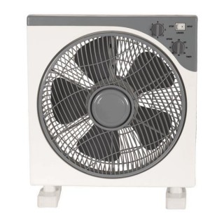 ΑΝΕΜΙΣΤΗΡΑΣ BOX FAN ΤΕΤΡΑΓΩΝΟΣ ΑΣΠΡΟ-ΓΚΡΙ Φ37 45W EUROLAMP 300-21000