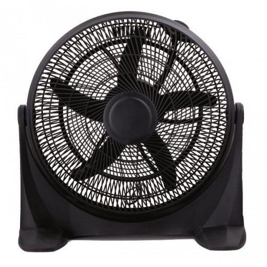 ΑΝΕΜΙΣΤΗΡΑΣ BOX FAN ΣΤΡΟΓΓΥΛΟΣ ΜΑΥΡΟΣ Φ50 100W EUROLAMP 147-29052