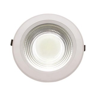 ΦΩΤΙΣΤΙΚΟ ΧΩΝΕΥΤΟ LED COB  Φ220 30W 4000K ΛΕΥΚΟ PLUS EUROLAMP 145-68202