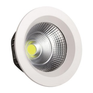 ΦΩΤΙΣΤΙΚΟ ΧΩΝΕΥΤΟ LED COB  Φ230 55W 4000K ΛΕΥΚΟ PLUS EUROLAMP 145-68206