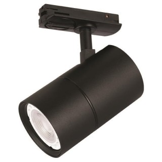 ΣΠΟΤ ΡΑΓΑΣ 2 ΓΡΑΜΜΩΝ GU10 Φ60x100mm ΜΑΥΡΟ EUROLAMP 145-55063