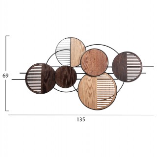 ΔΙΑΚΟΣΜΗΤΙΚΟ ΤΟΙΧΟΥ HM4216 ΜΕΤΑΛΛΟ ΣΕ ΓΗΙΝΑ ΧΡΩΜΑΤΑ 135x69 εκ.