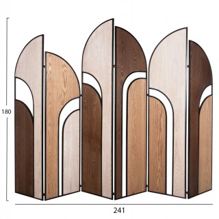 ΠΑΡΑΒΑΝ 6-ΦΥΛΛΟ ΜΟΝΗΣ ΟΨΗΣ CRYPT HM4221 MDF ΣΕ 4 ΧΡΩΜΑTA-ΜΑΥΡΟ ΜΕΤΑΛΛΟ 241x1,5x180Υεκ.