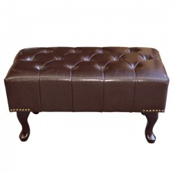 ΤΑΜΠΟΥΡΕ ΥΠΟΠΟΔΙΟ T.CHESTERFIELD EMMA HM226.01 PU 80x44x39Y εκ.ΣΚ.ΚΑΦΕ