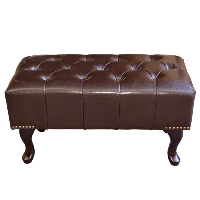 ΤΑΜΠΟΥΡΕ ΥΠΟΠΟΔΙΟ T.CHESTERFIELD EMMA HM226.01 PU 80x44x39Y εκ.ΣΚ.ΚΑΦΕ