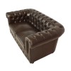 ΚΑΝΑΠΕΣ 2ΘΕΣΙΟΣ T.CHESTERFIELD HM3010.01 ΤΕΧΝΟΔΕΡΜΑ ΣΚΟΥΡΟ ΚΑΦΕ 155x90x73 εκ.