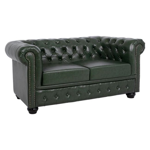 ΚΑΝΑΠΕΣ 2ΘΕΣΙΟΣ T.CHESTERFIELD HM3010.08 ΤΕΧΝΟΔΕΡΜΑ ΚΥΠΑΡΙΣΣΙ 150x90x72 εκ.