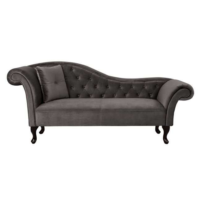 ΑΝΑΚΛΙΝΔΡΟ T.CHESTERFIELD ΓΚΡΙ ΒΕΛΟΥΔΟ NIOVI HM3007.10 ΑΡ.ΜΠΡΑΤΣO 189x61x84Yεκ.