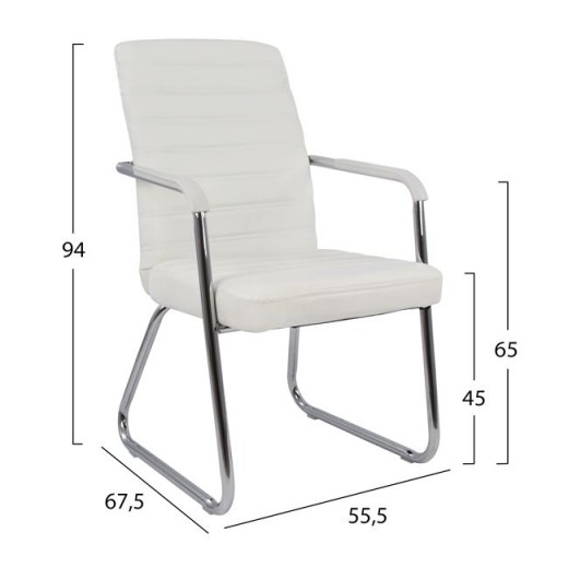 ΠΟΛΥΘΡΟΝΑ DALEY HM1021.02 ΛΕΥΚΗ 55,5x67,5x94 εκ.