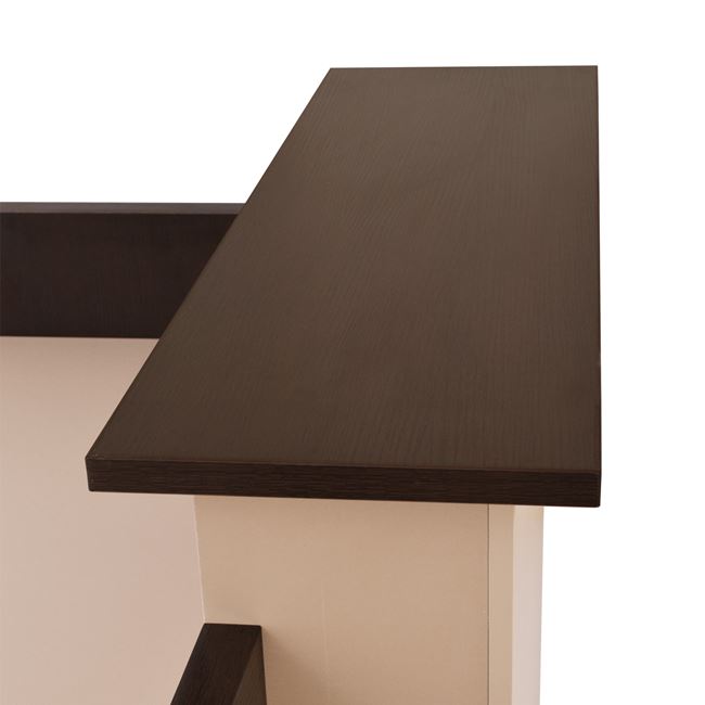 ΓΡΑΦΕΙΟ ΥΠΟΔΟΧΗΣ DALTON 240X82 WENGE ΜΠΕΖ HM2068.01 240x82x105cm