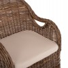 ΠΟΛΥΘΡΟΝΑ ΜΕ ΕΚΡΟΥ ΜΑΞΙΛΑΡΙ KEYLA HM9536 ΚΑΦΕ RATTAN 63x65x87Υεκ.