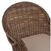 ΠΟΛΥΘΡΟΝΑ ΜΕ ΕΚΡΟΥ ΜΑΞΙΛΑΡΙ KEYLA HM9536 ΚΑΦΕ RATTAN 63x65x87Υεκ.