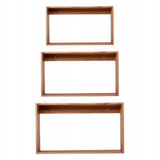 ΡΑΦΙΕΡΑ CHENGIS HM9830 3ΤΜΧ ΞΥΛΟ TEAK ΣΕ ΦΥΣΙΚΟ ΧΡΩΜΑ 60x20x38Υεκ