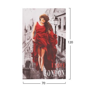 ΠΙΝΑΚΑΣ ΚΑΜΒΑΣ LONDON WOMAN HM7155.05 120X70X2.5 εκ.