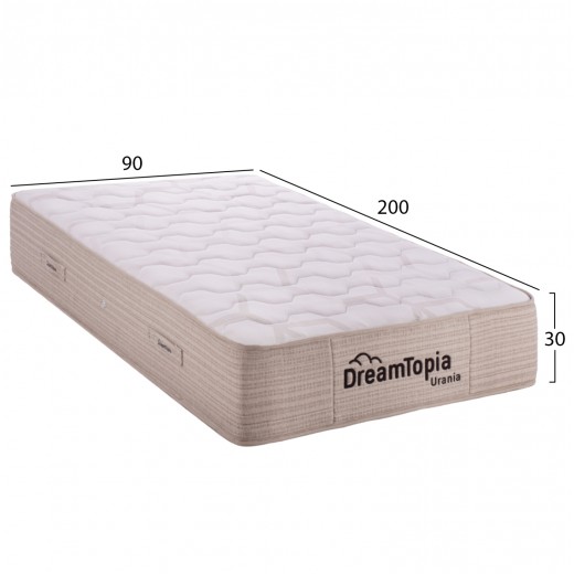 ΣΤΡΩΜΑ DREAMTOPIA ΣΕΙΡΑ URANIA HM659.90-200 POCKET SPRING 90X200x30Yεκ.