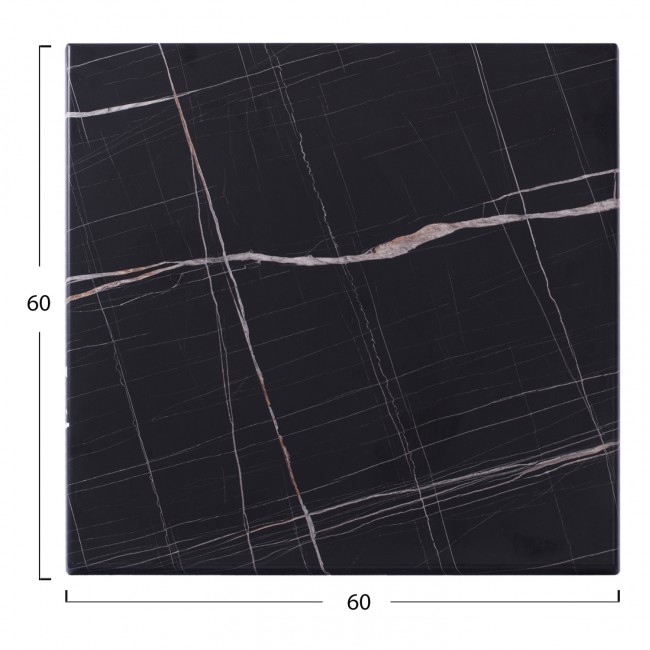 ΕΠΙΦΑΝΕΙΑ ΤΡΑΠΕΖΙΟΥ WERZALIT 60Χ60Χ3.5εκ.  ΜΑΥΡΟ ΜΑΡΜΑΡΟ 741 HM5229.13