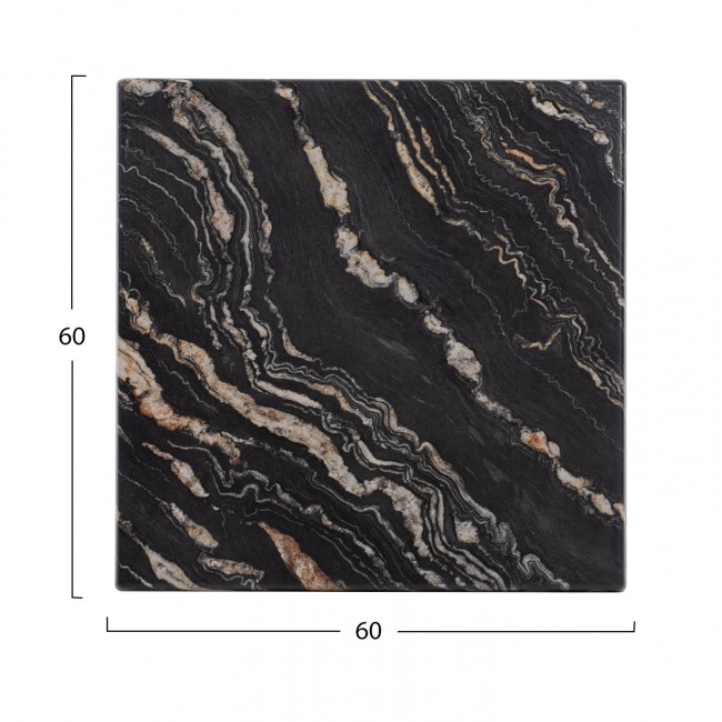 ΕΠΙΦΑΝΕΙΑ ΤΡΑΠΕΖΙΟΥ WERZALIT 60Χ60Χ3.5εκ.  BLACK GOLD MARBLE HM5229.15