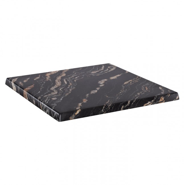 ΕΠΙΦΑΝΕΙΑ ΤΡΑΠΕΖΙΟΥ WERZALIT 60Χ60Χ3.5εκ.  BLACK GOLD MARBLE HM5229.15