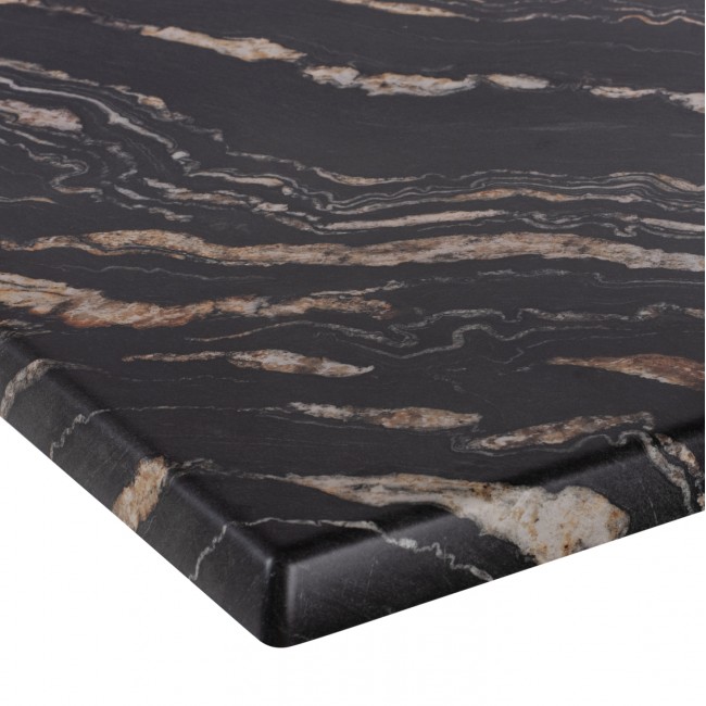 ΕΠΙΦΑΝΕΙΑ ΤΡΑΠΕΖΙΟΥ WERZALIT 60Χ60Χ3.5εκ.  BLACK GOLD MARBLE HM5229.15