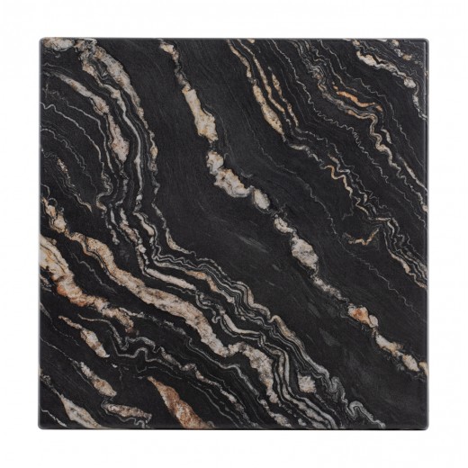 ΕΠΙΦΑΝΕΙΑ ΤΡΑΠΕΖΙΟΥ WERZALIT 80Χ80Χ3.5εκ. BLACK GOLD MARBLE HM5231.15