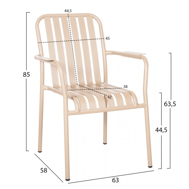 ΠΟΛΥΘΡΟΝΑ ΑΛΟΥΜΙΝΙΟΥ RACHEL HM6088.04 ΣΑΜΠΑΝΙ 63x58x85Υεκ.