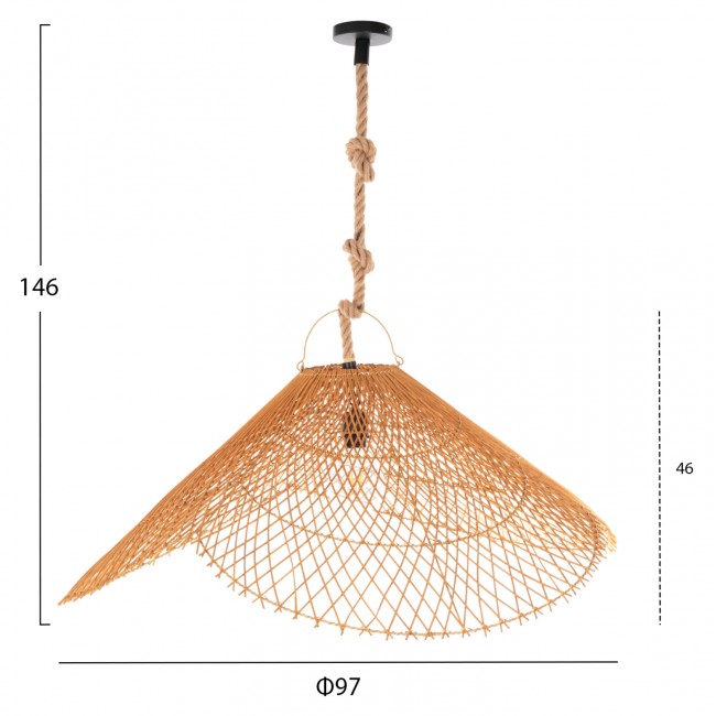 ΣΕΤ ΦΩΤΙΣΤΙΚΟ ΟΡΟΦΗΣ ΚΡΕΜΑΣΤΟ HM11926 ΣΧΟΙΝΙ- ΦΥΣΙΚΟ RATTAN-ΜΠΕΖ ΑΜΜΟΥ Φ97Χ146Υεκ.