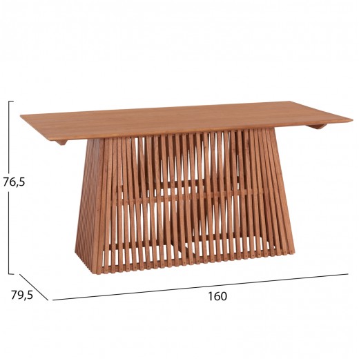 ΣΕΤ ΤΡΑΠΕΖΑΡΙΑΣ 5ΤΜΧ RENLY HM21078.02 ΟΡΘΟΓΩΝΙΟ ΤΡΑΠΕΖΙ & 4 ΚΑΡΕΚΛΕΣ